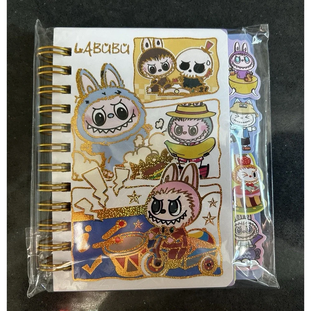 NEW Labubu Tabbed Spiral Bound Mini Notebook